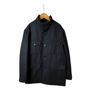 Michael Kors Black Wool‎ Military Style Coat Men’s Size Large